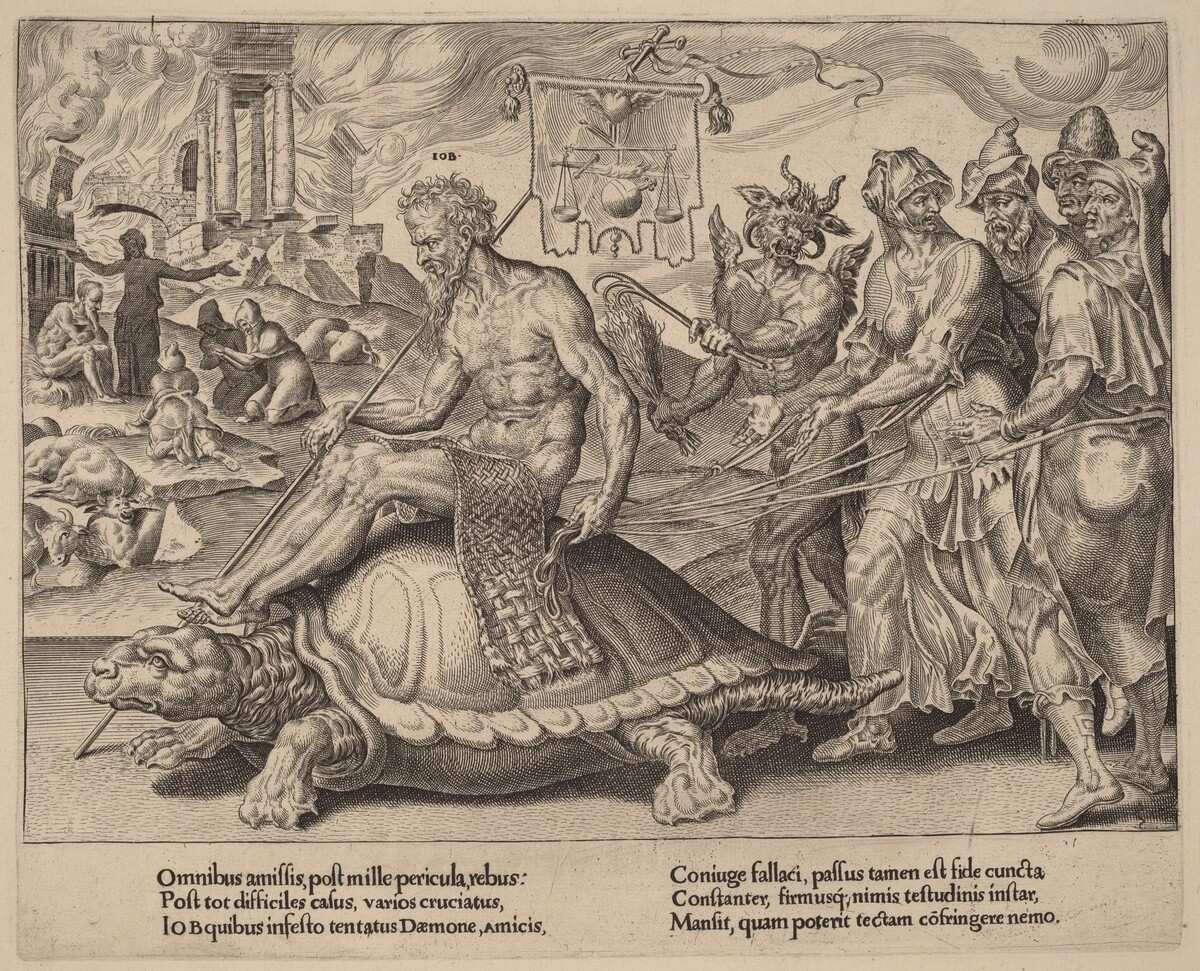 The Triumph of Job by Dirck Volckertz Coornhert after Maerten van Heemskerck