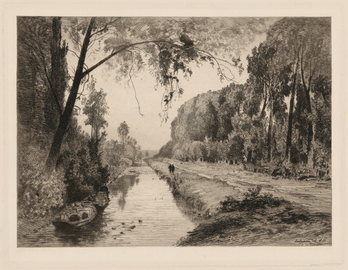 Le Canal à Pont-Saint-Maxence by Maxime Lalanne