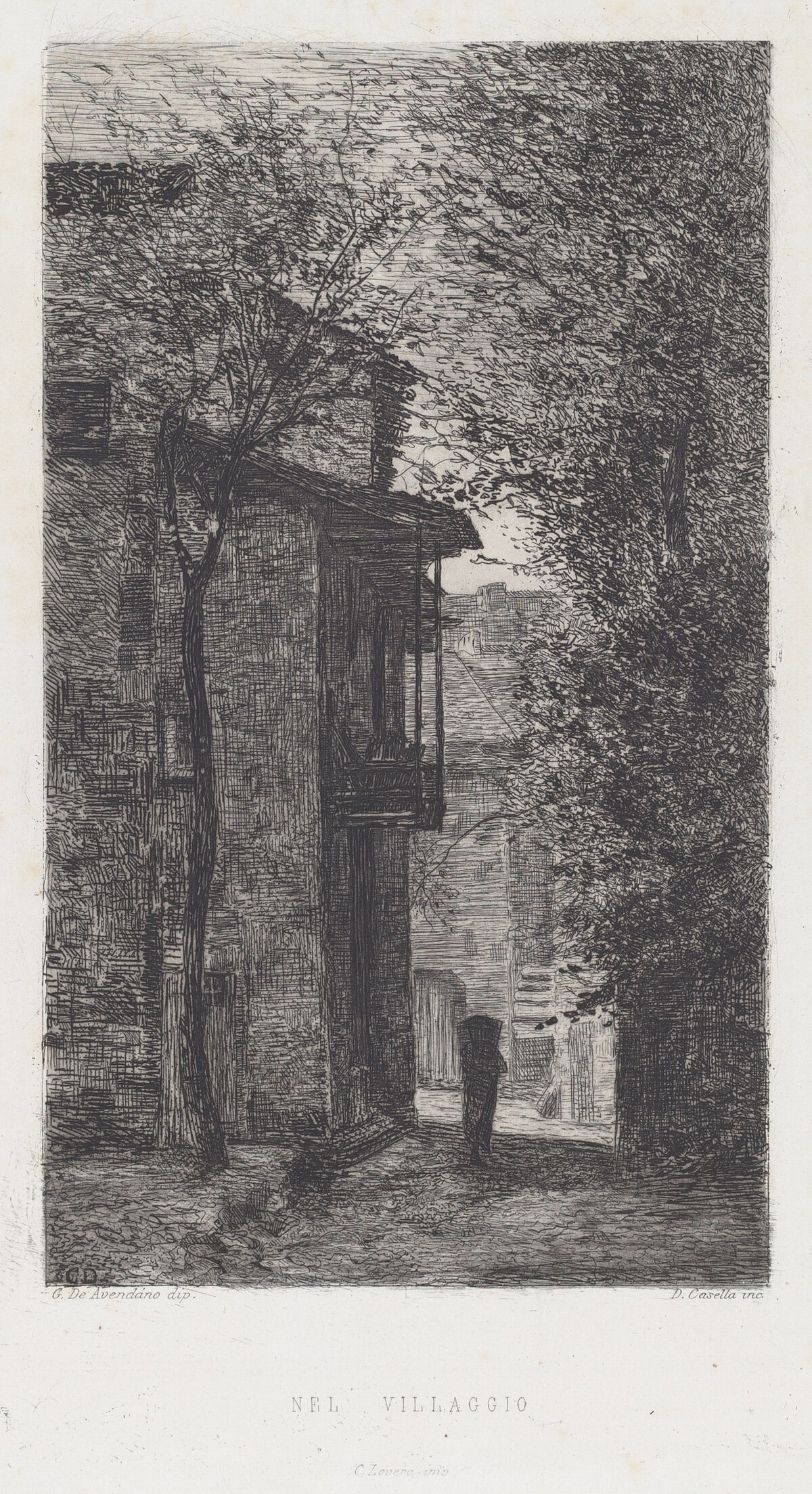 Nel Villaggio [In the Village] by Domenico Casella, after Serafin de Avendano