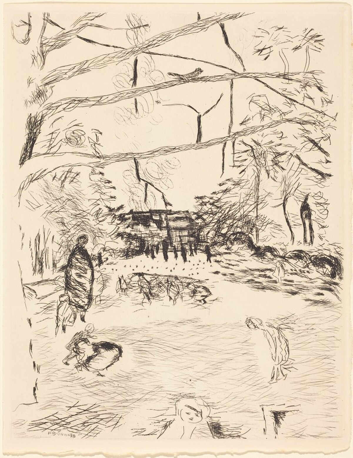 Le Parc Monceau by Pierre Bonnard