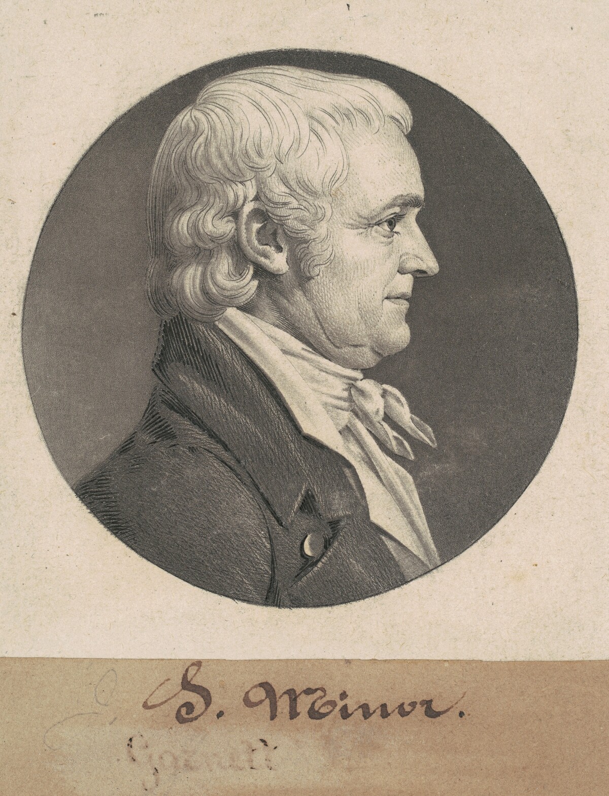 John Minor III by Charles B. J. Févret de Saint-Mémin