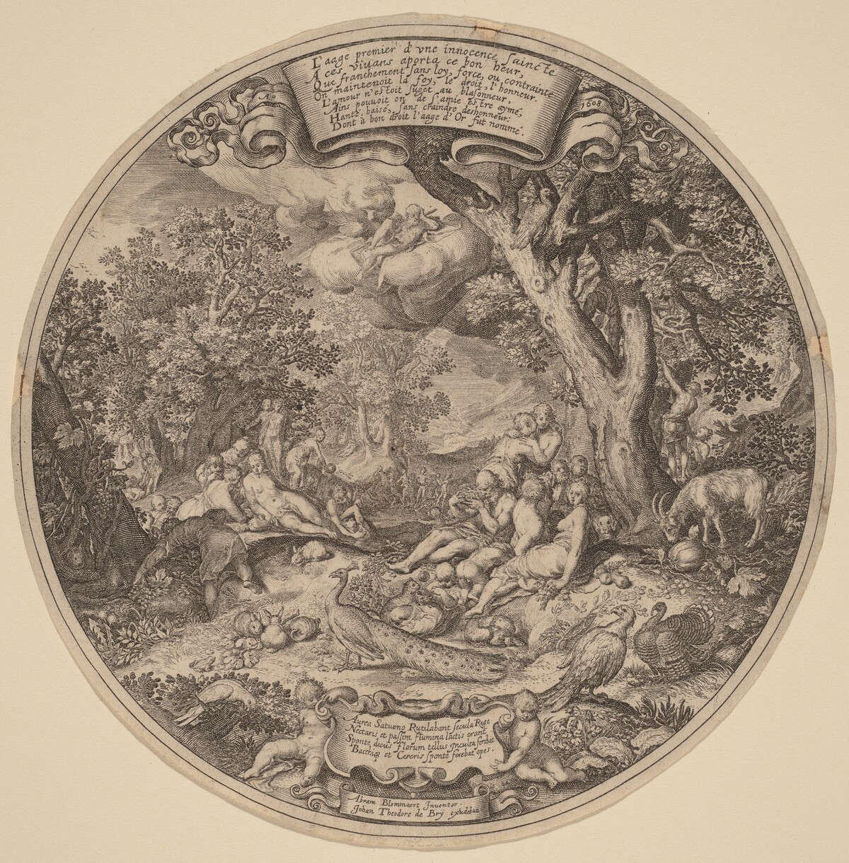 The Golden Age by Johann Theodor de Bry after Abraham Bloemaert after Nicolaes de Bruyn