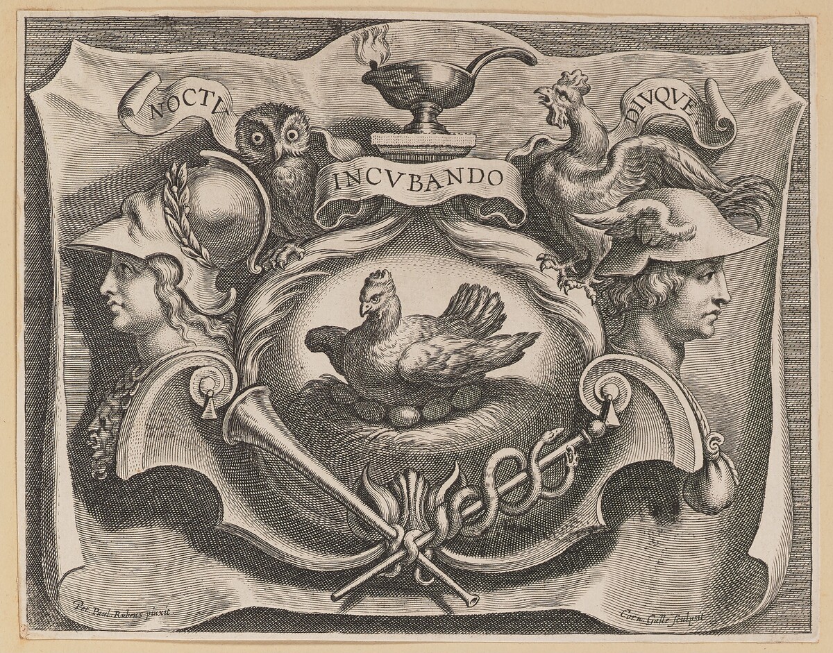 Vignette for the Title Page of Martinus Bonacina, Opera Omnia by Cornelis Galle I after Sir Peter Paul Rubens