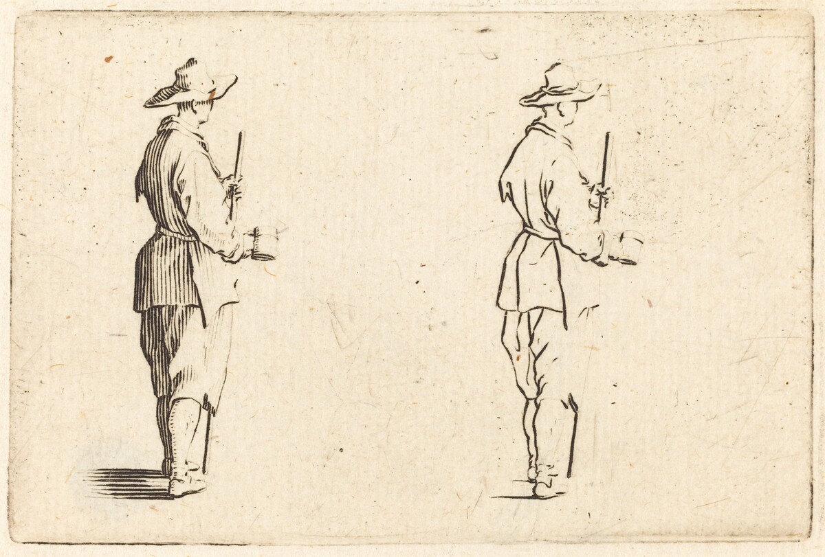 Peasant with a Cup by Jacques Callot
