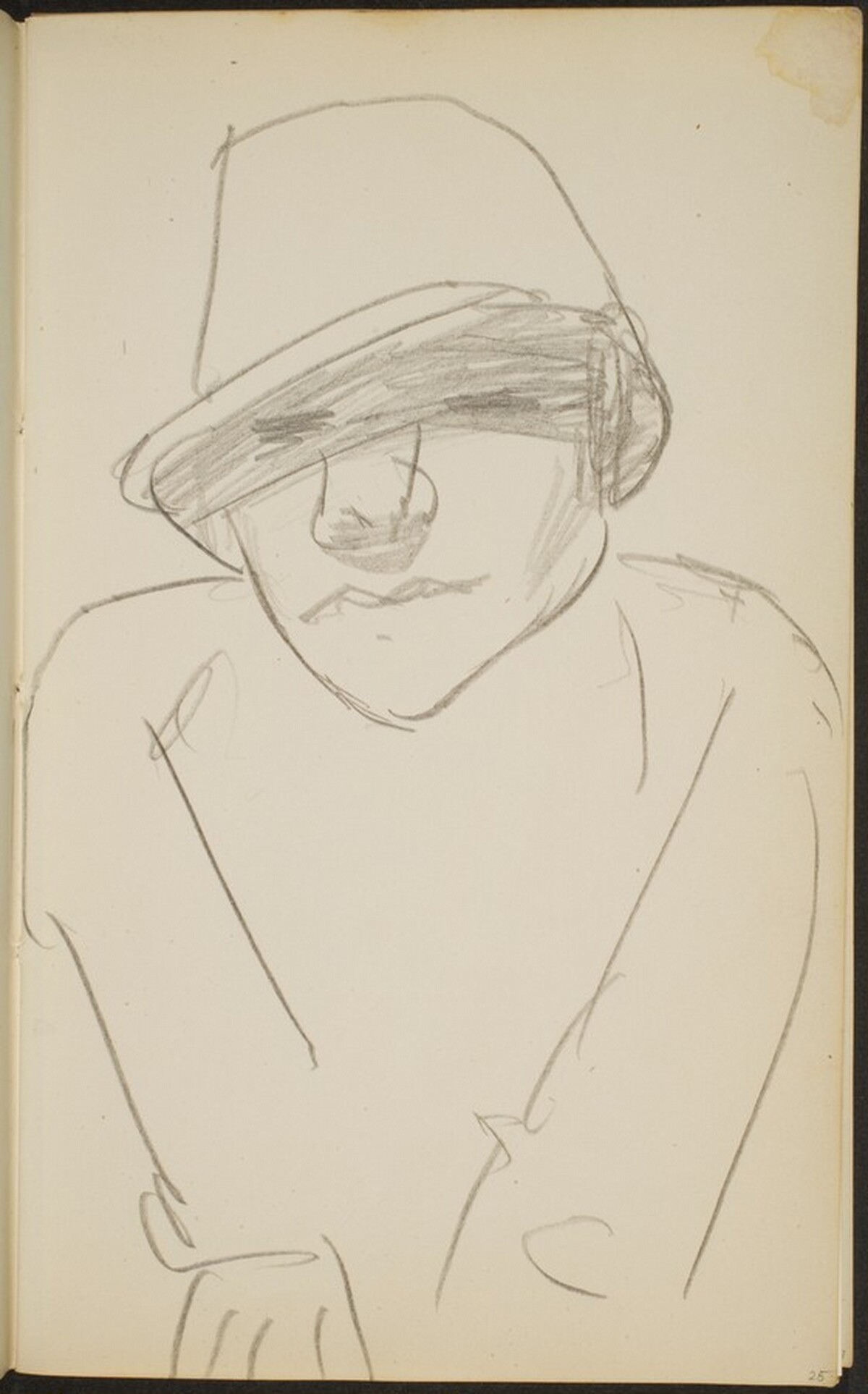 Figur mit Hut (Figure with Hat) [p. 25] by Max Beckmann