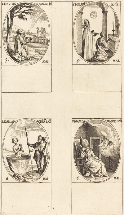 The Conversion of Saint  Augustine; Saint Hilary; Saint John before the Latin Portal; Saint John of Damascus