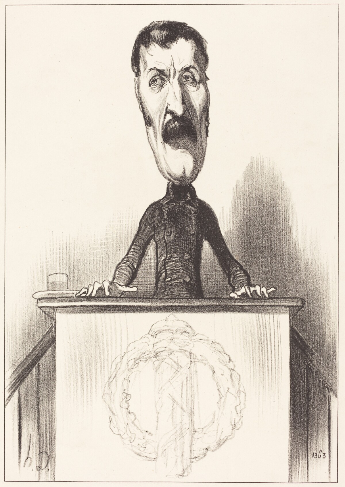 Jules Bastide by Honoré Daumier