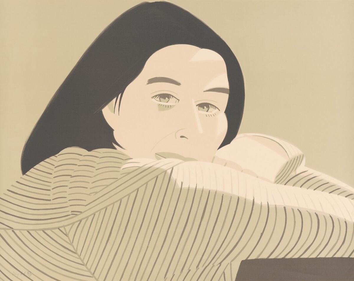 Striped Jacket by Alex Katz