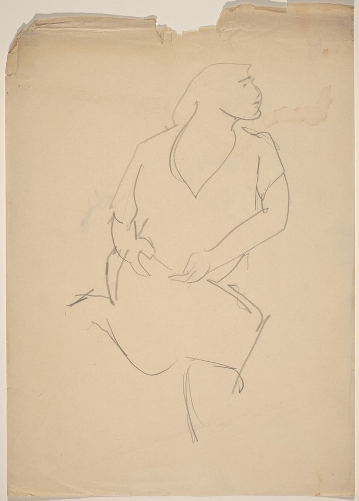Seated Woman, Head Turned Right by Mark Rothko