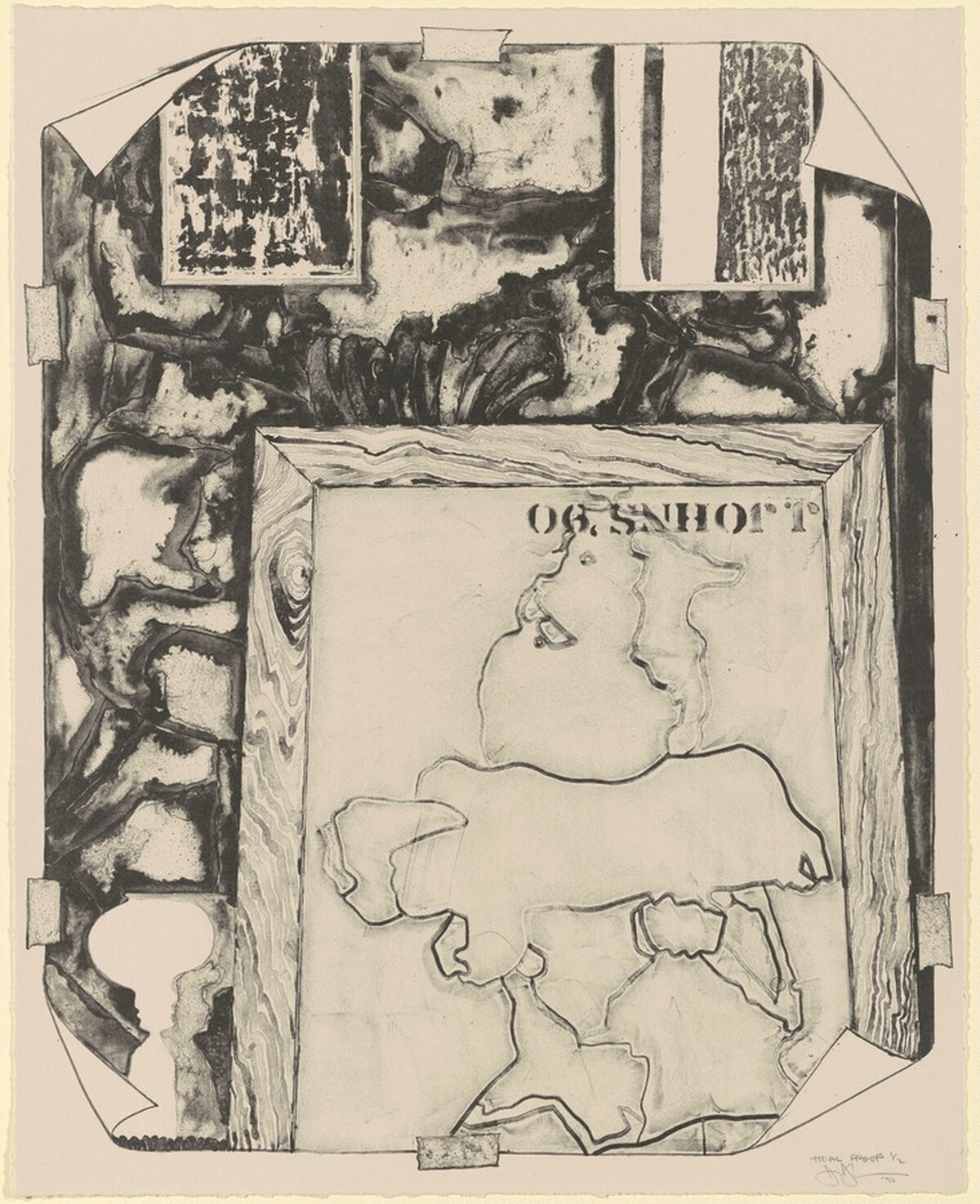 Untitled [trial proof] by Jasper Johns