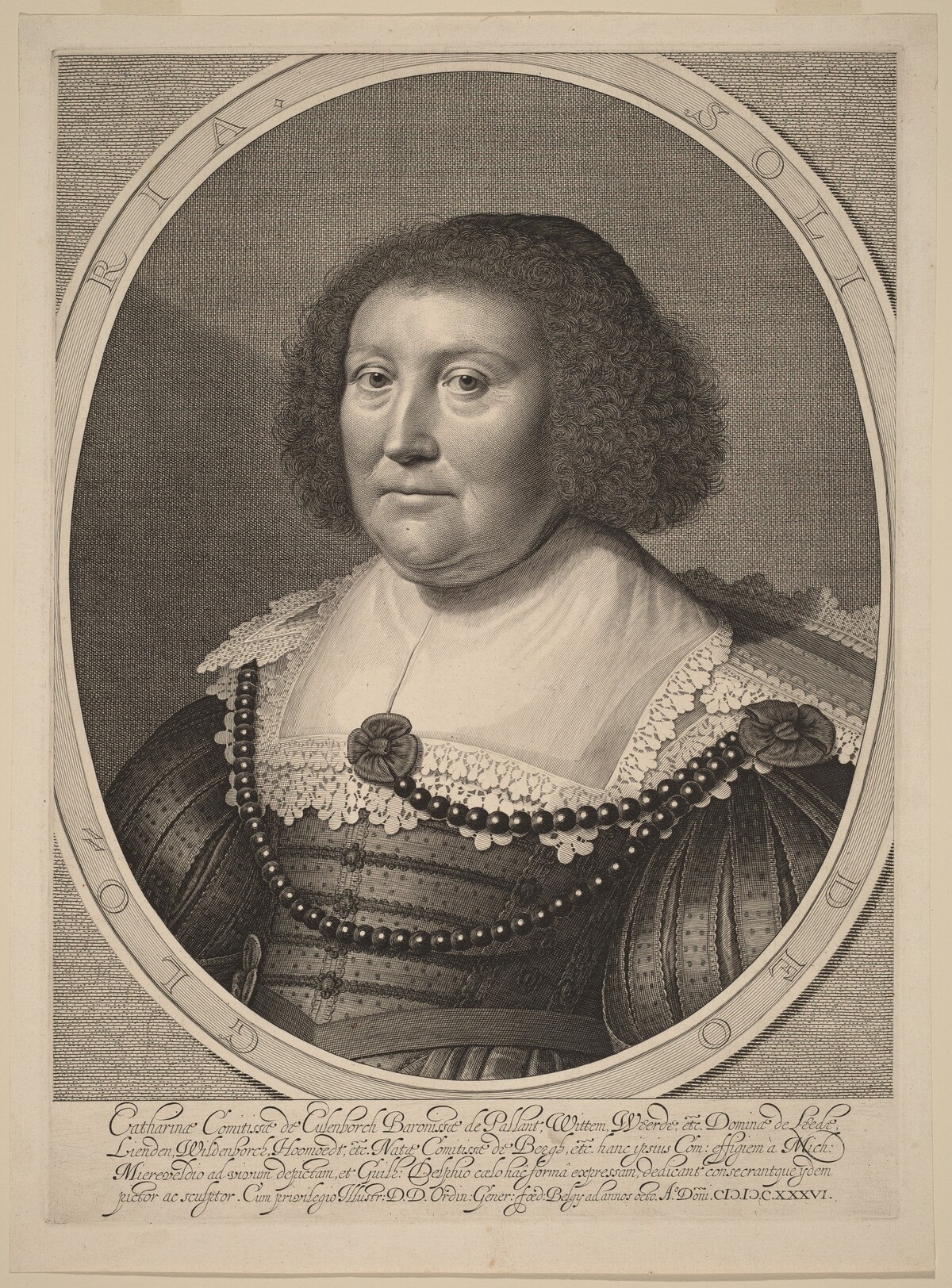 Catherine, Countess of Pallandt by Willem Jacobsz Delff after Michiel van Miereveld