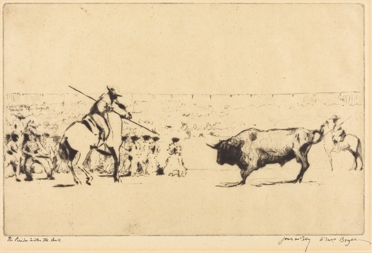 The Picador Incites the Bull by James McBey