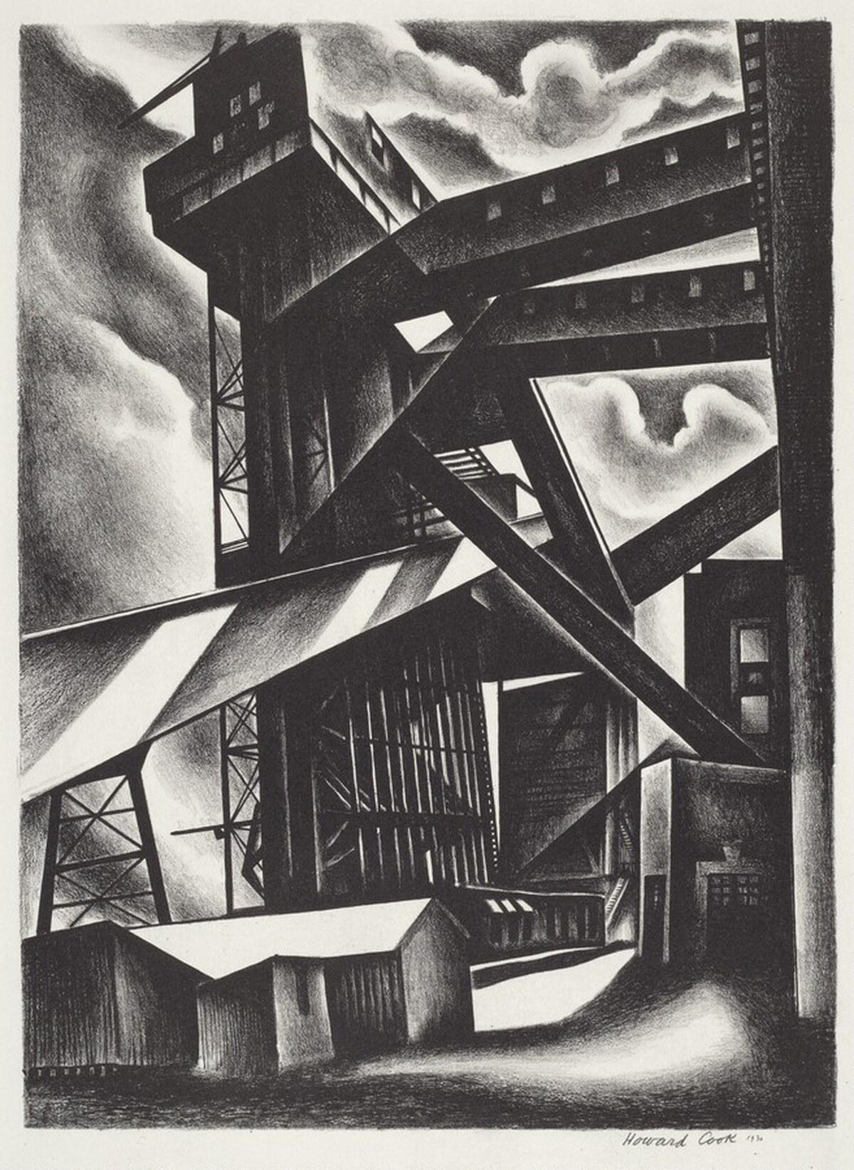 Edison Plant by Howard Cook