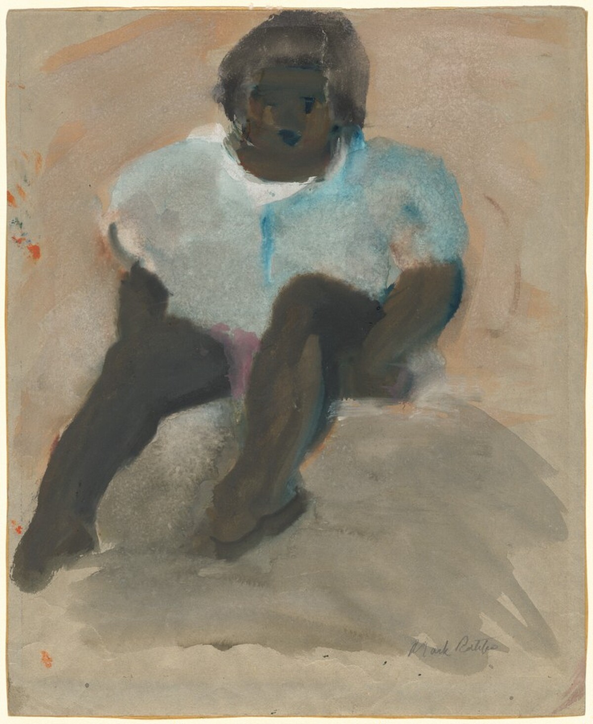 Seated Black Girl by Mark Rothko