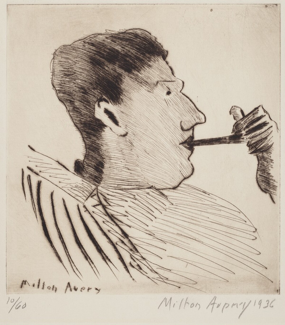 Rothko with Pipe by Milton Avery