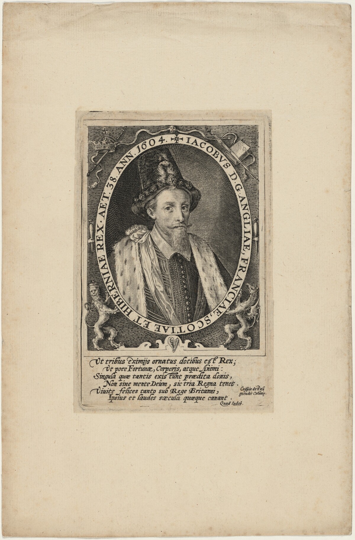 James I, King of England by Crispijn de Passe I