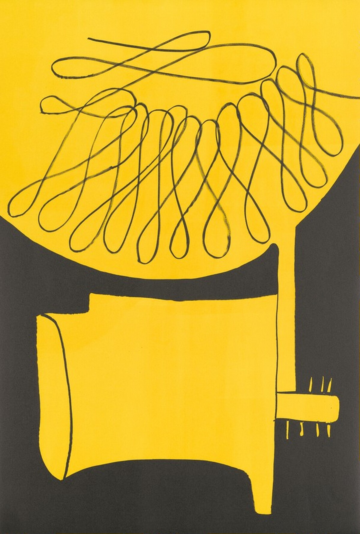 Yellow and Black by George Sugarman