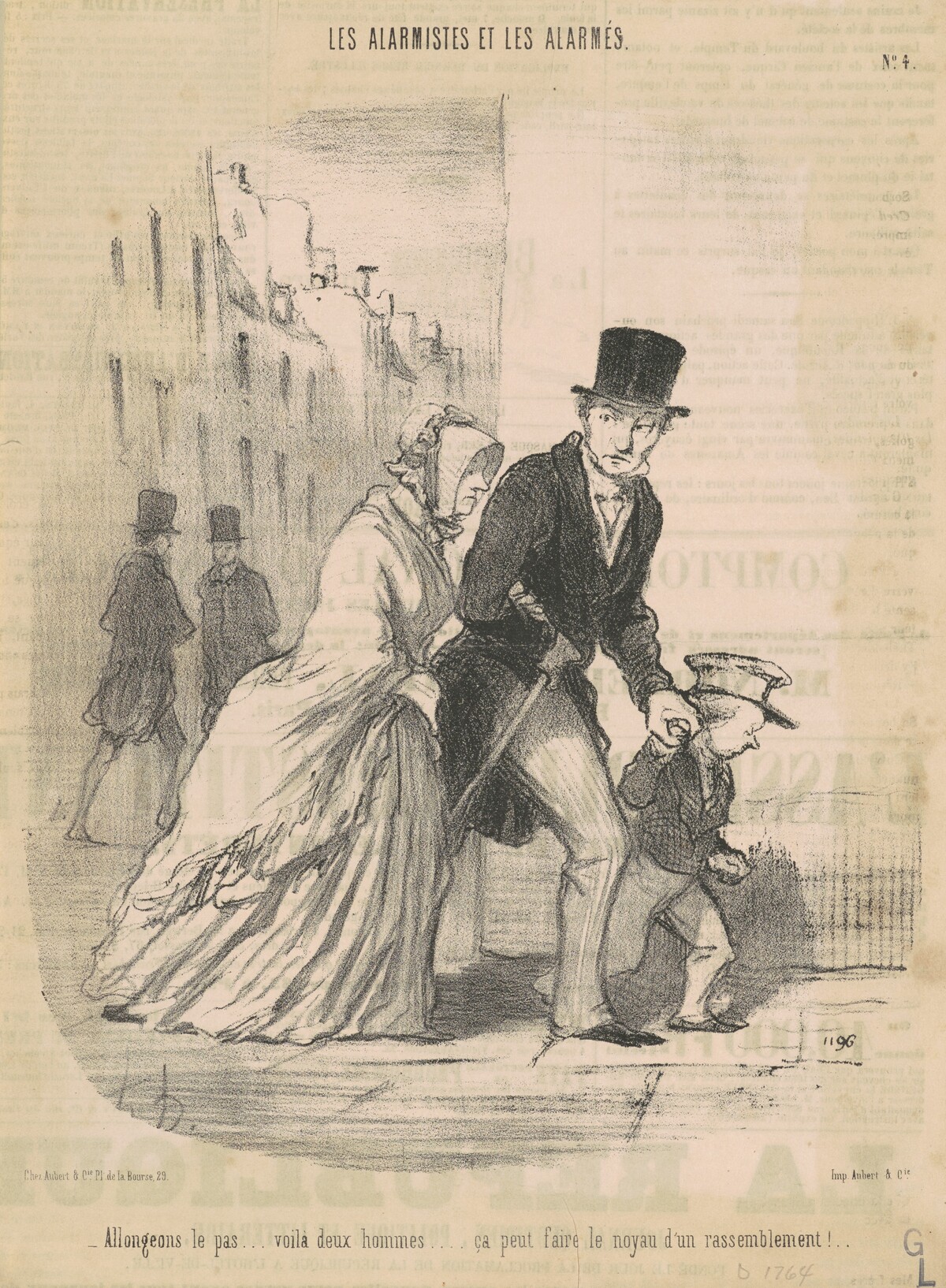 Allongeons le pas ... voila ceux hommes ... by Honoré Daumier