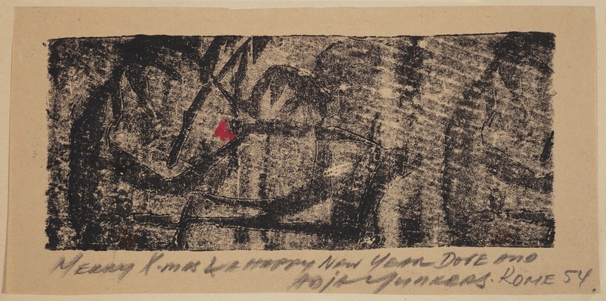 Untitled (Christmas Card) by Adja Yunkers