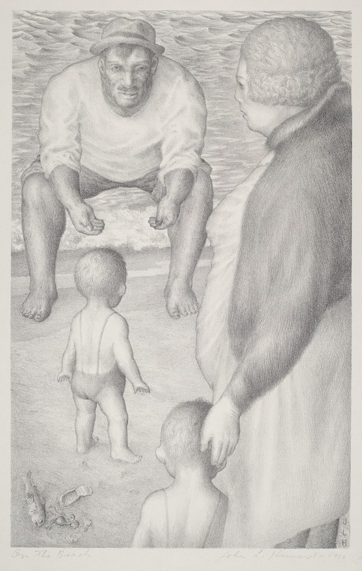 On the Beach by John Langley Howard