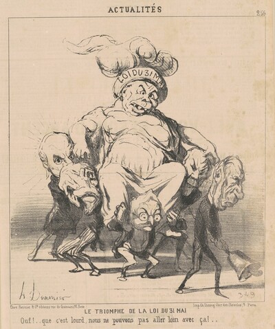 Le triomphe de la loi du 31 Mai