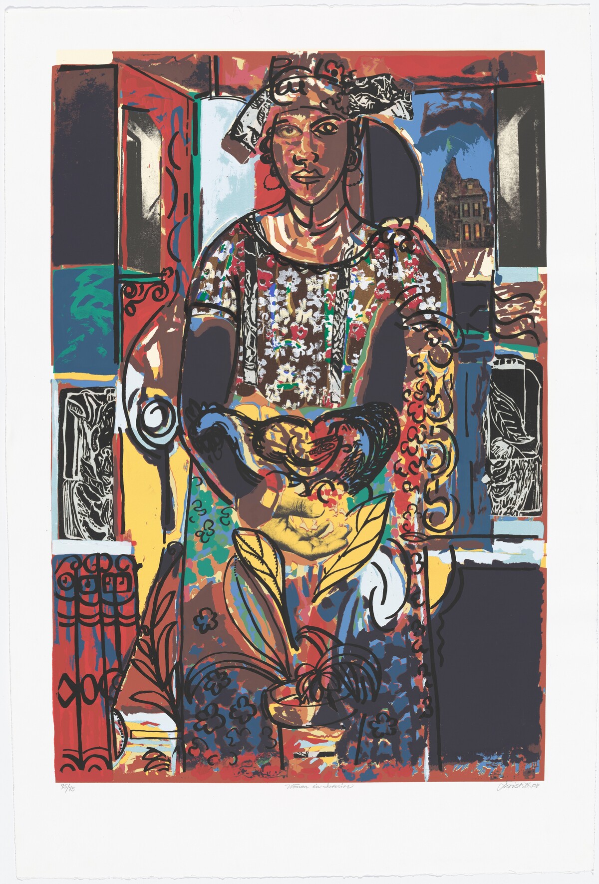 Woman in Interior by David C. Driskell