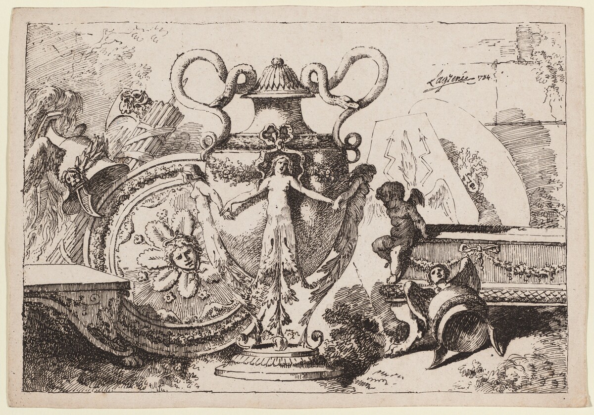 Composition with Antiquities by Jean Jacques Lagrenée II