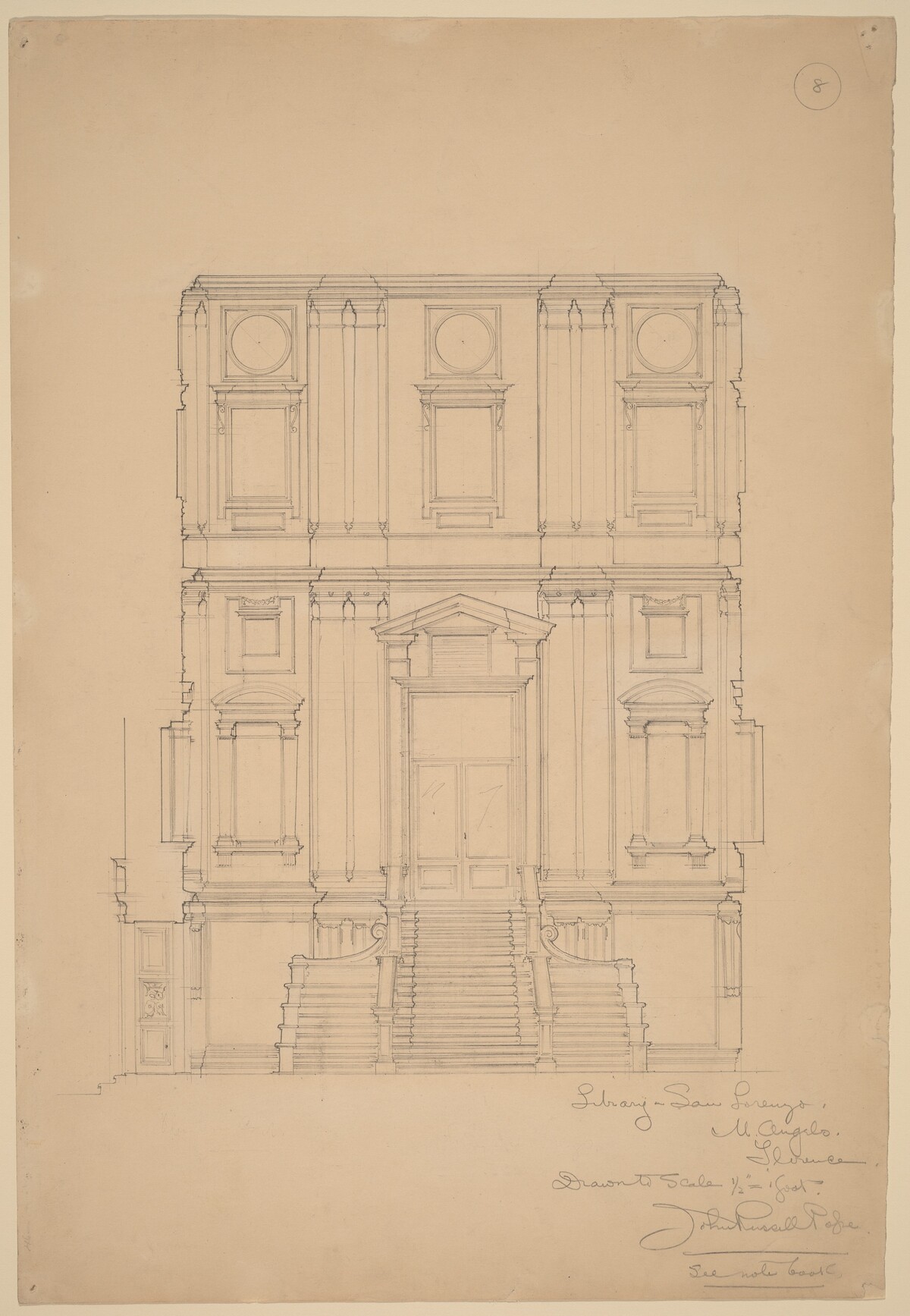 Library, San Lorenzo by John Russell Pope