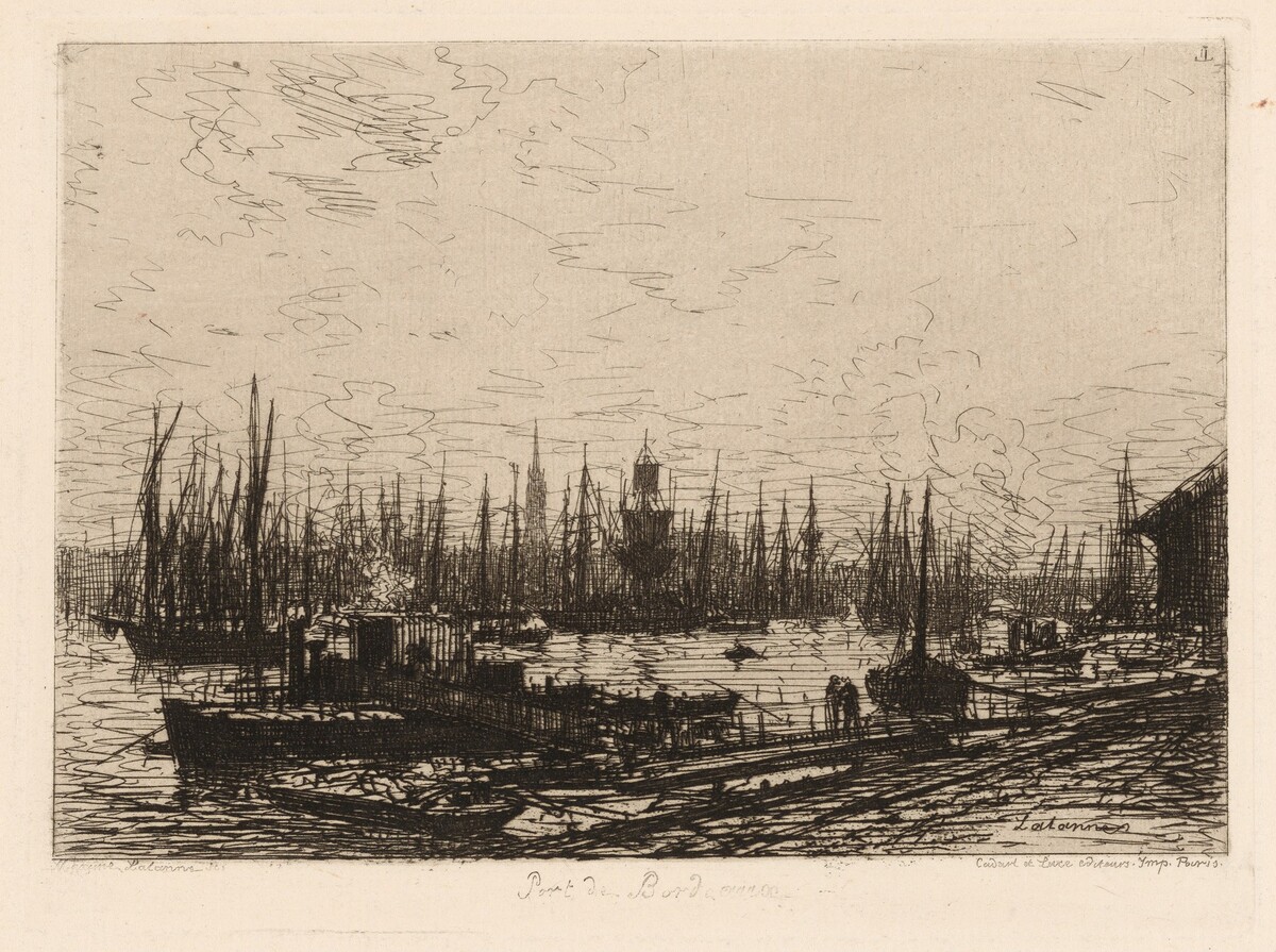 Dans le Port de Bordeaux by Maxime Lalanne