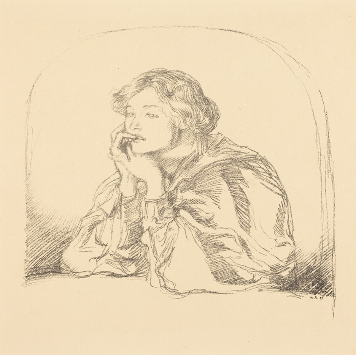 Alice Mary Knewstub (later Mrs. Rothenstein) by Sir William Rothenstein