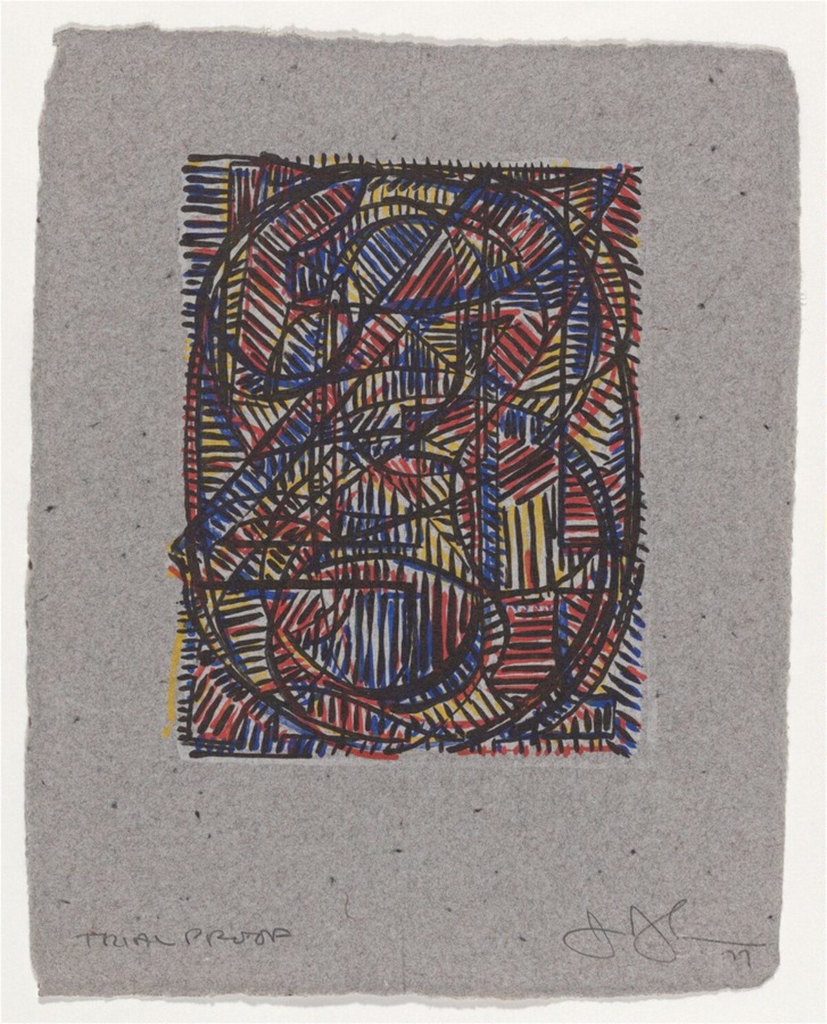0 through 9 [trial proof] by Jasper Johns