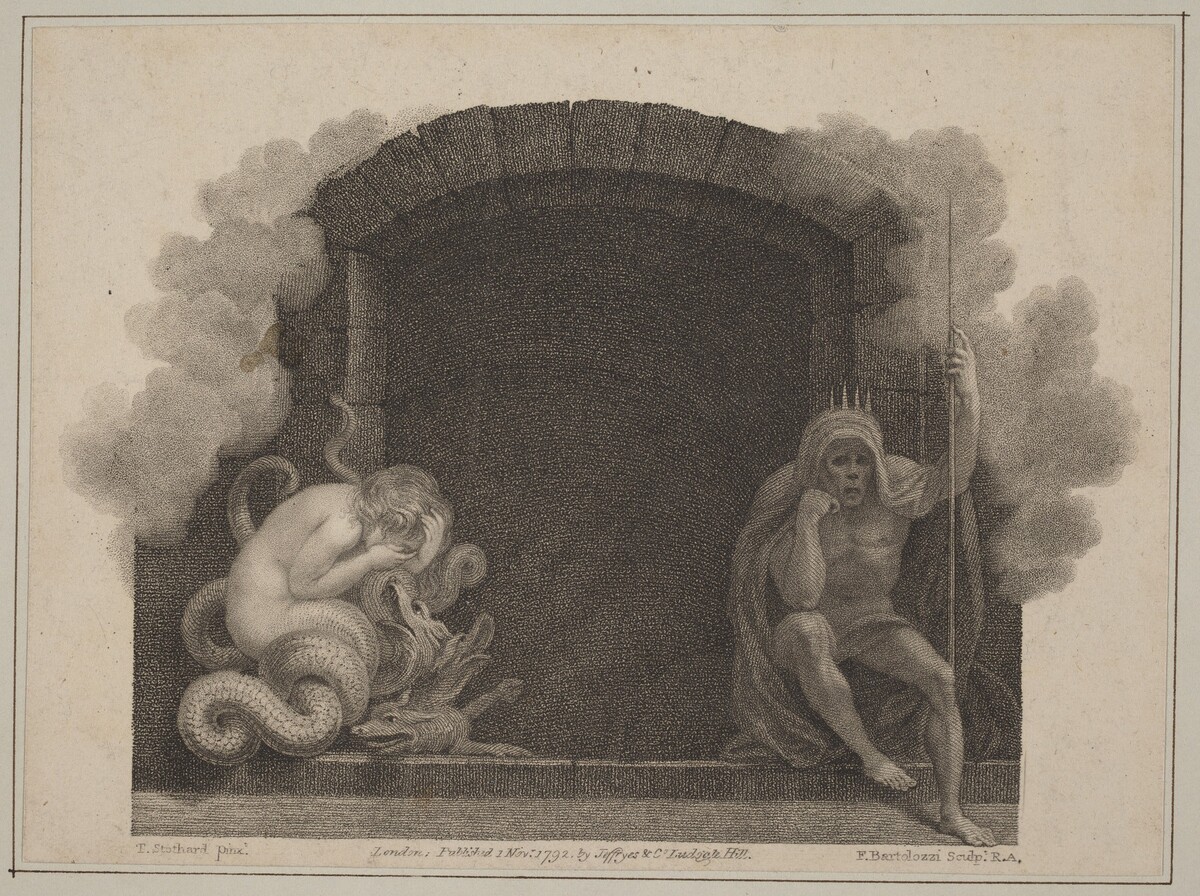The Tomb of Death by Francesco Bartolozzi after Thomas Stothard