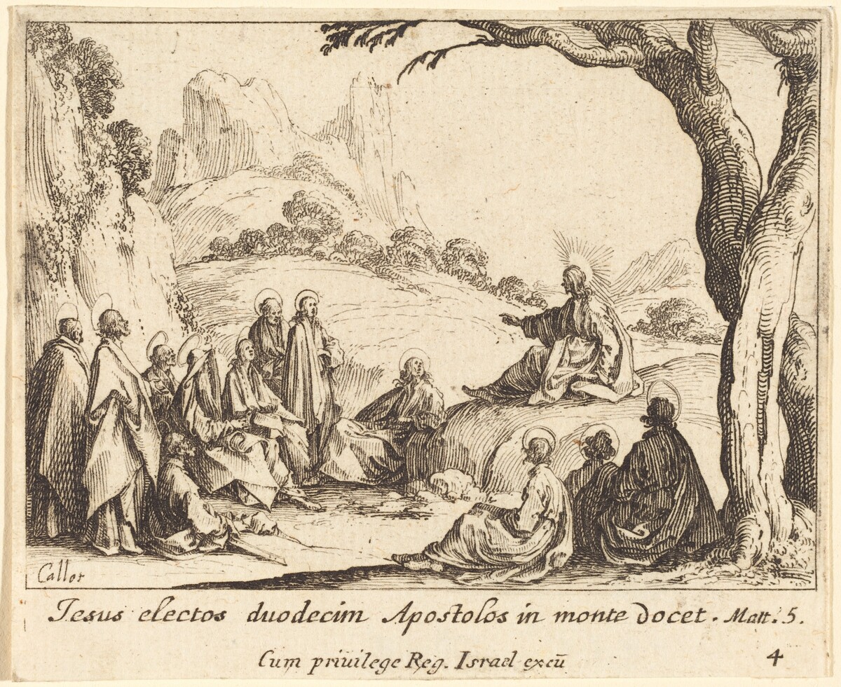Sermon on the Mount by Jacques Callot