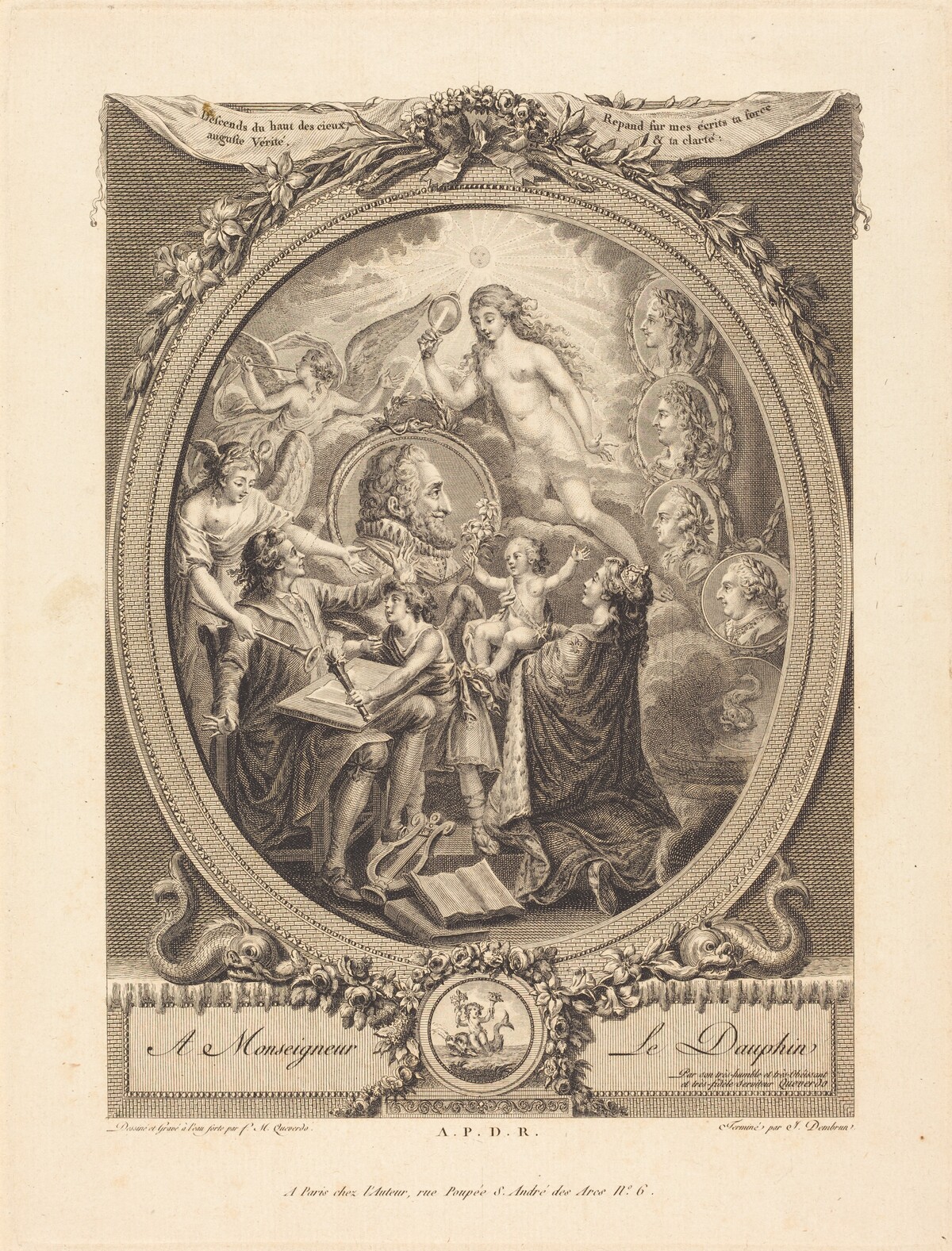 Allegory in Honor of Henri IV by François Marie Isidore Queverdo and Jean Dambrun