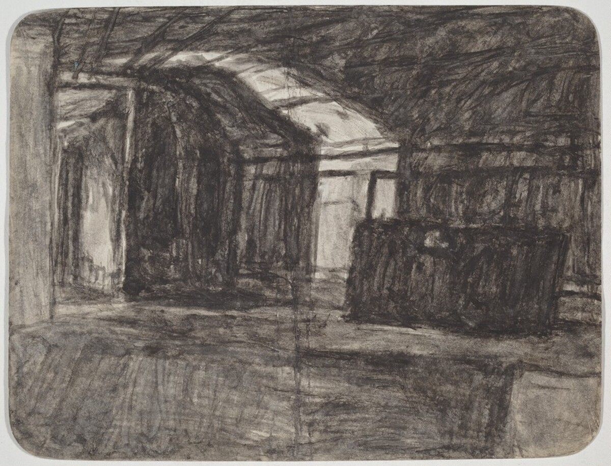 Untitled (Attic with Shaft of Light) by James Castle