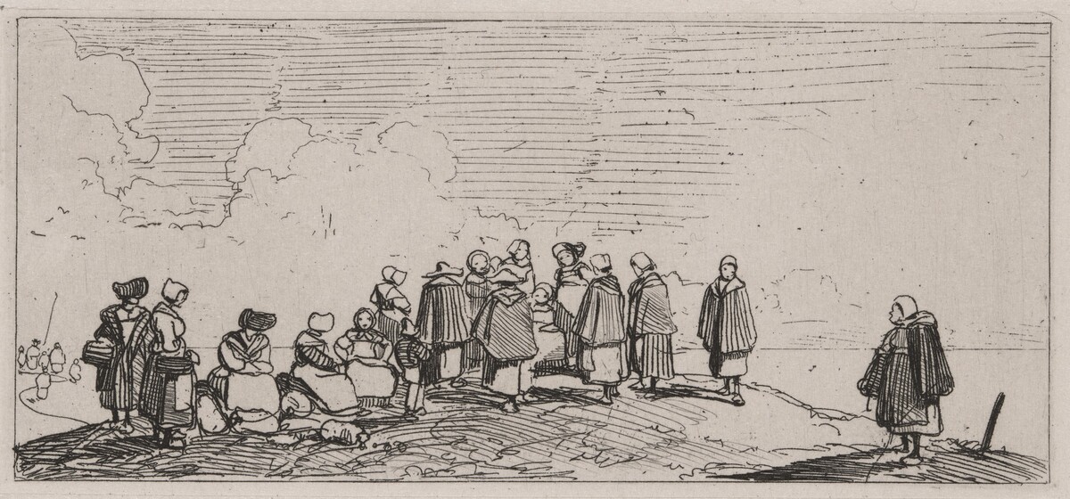Women on the Shore by Caspar Johann Nepomuk Scheuren