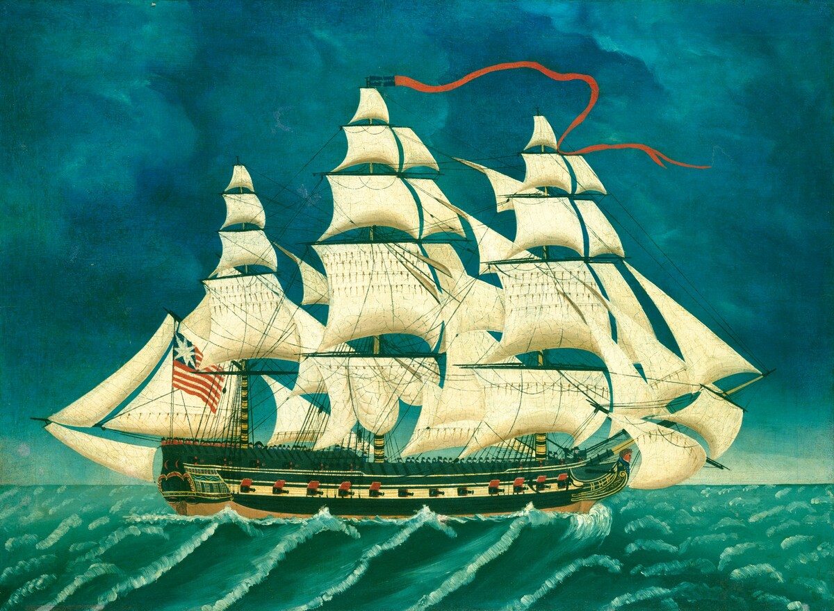 Ship in Full Sail by T. Davies