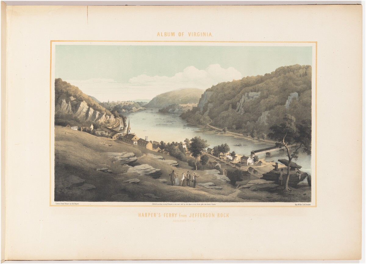 Harpers Ferry from Jefferson Rock by after Edward Beyer