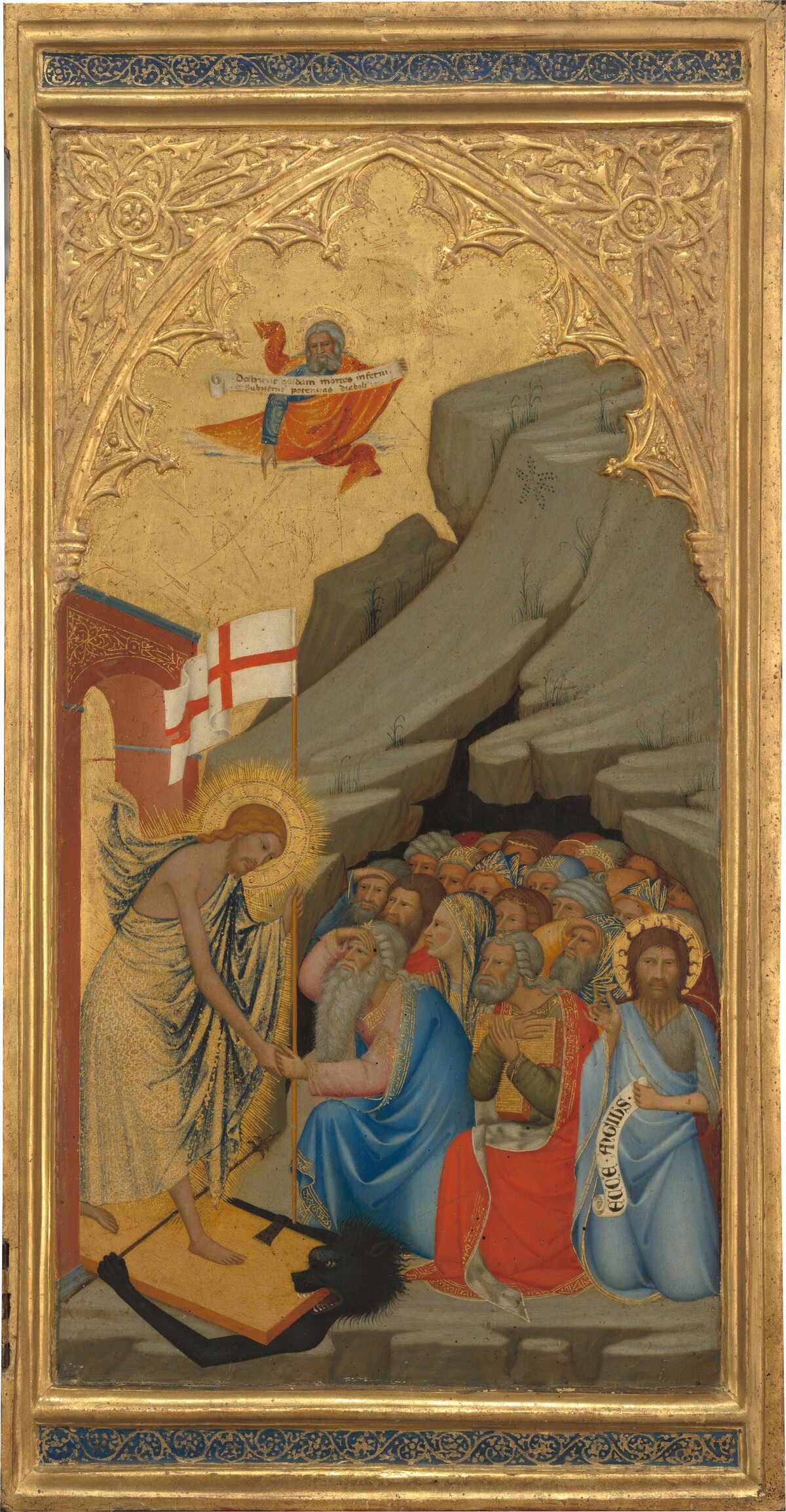 Scenes from the Passion of Christ: The Descent into Limbo [right panel] by Andrea Vanni
