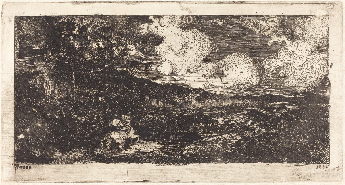 Cavalier Galopant (Galloping Horseman) by Odilon Redon