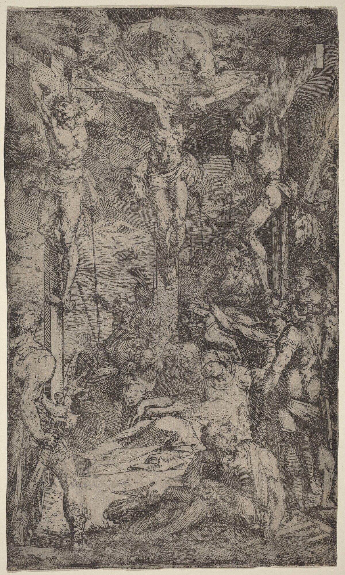 The Crucifixion by Bernardino Poccetti