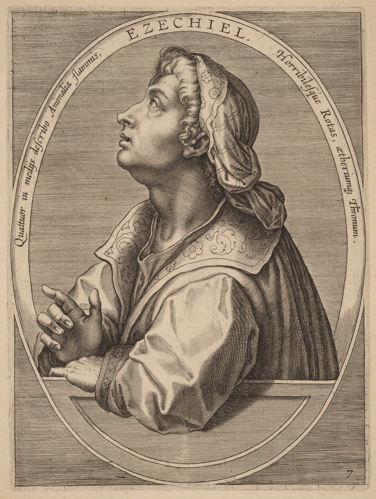 Ezechial by Theodor Galle after Jan van der Straet