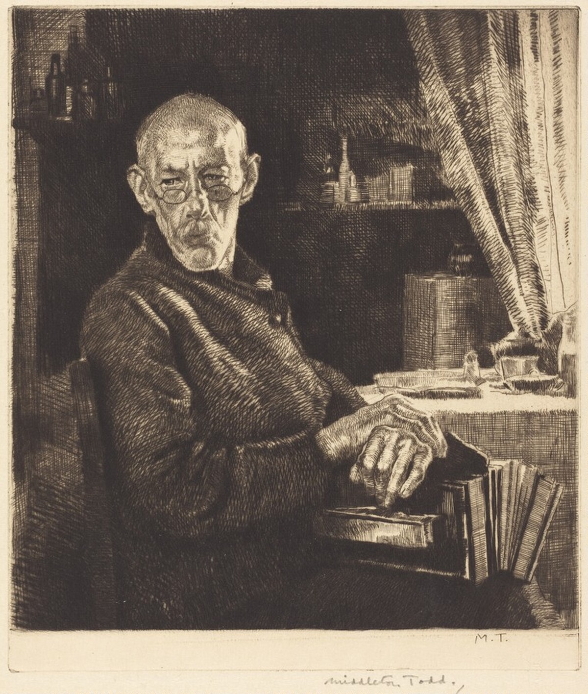 The Accordion Player by Arthur Ralph Middleton Todd