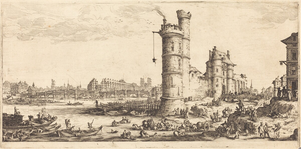 View of the Pont Neuf by Jacques Callot