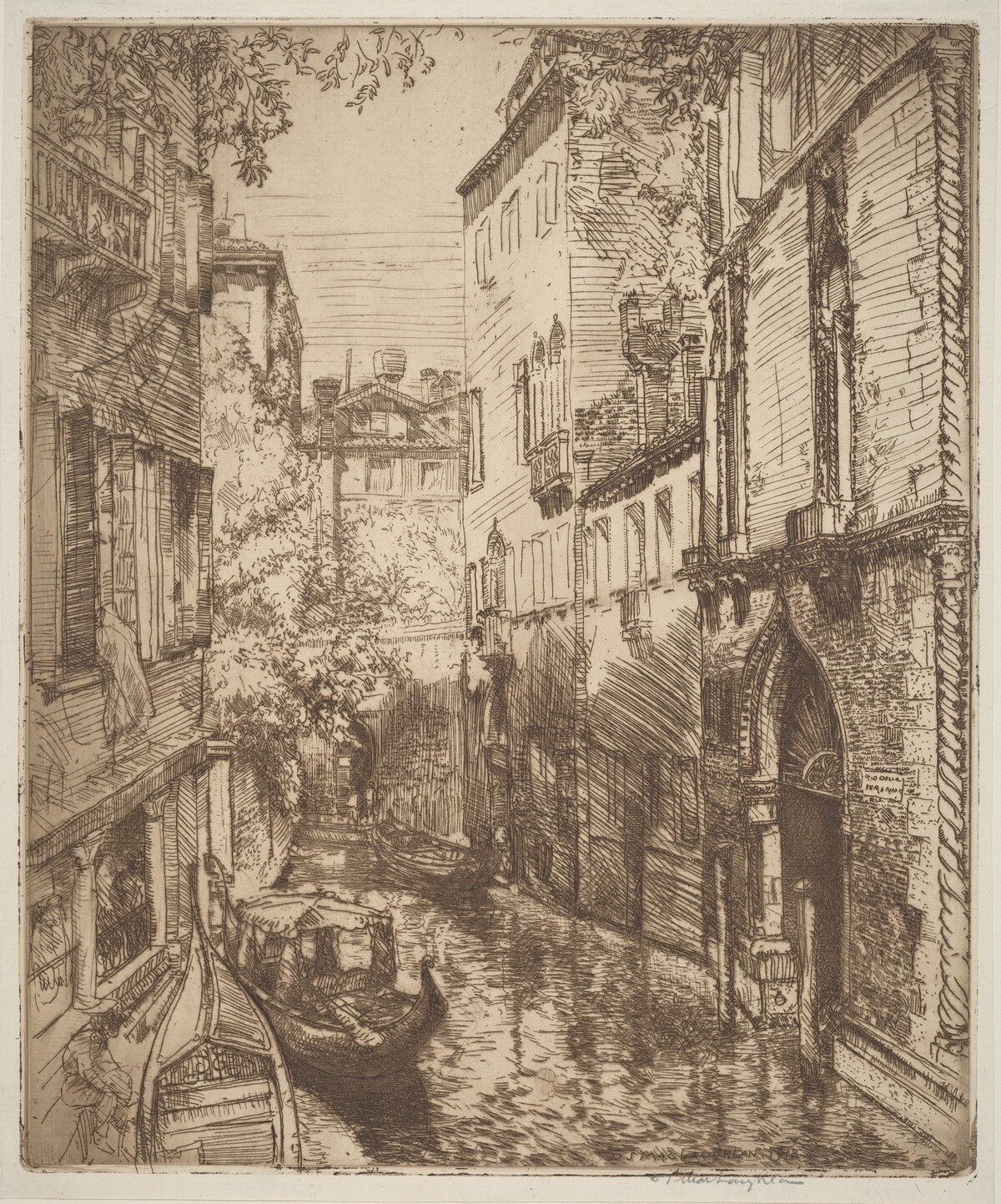 Rio delle Verona, Venice by Donald Shaw MacLaughlan