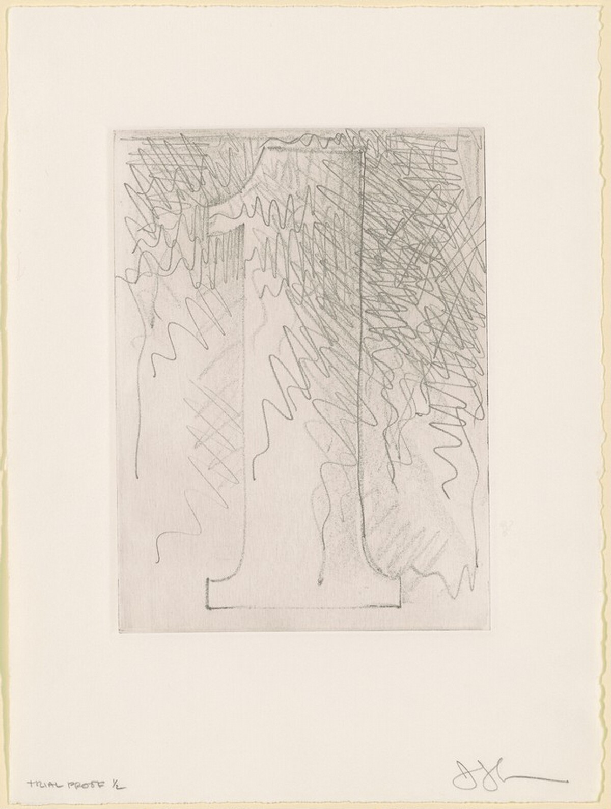 Figure I [trial proof 1] by Jasper Johns