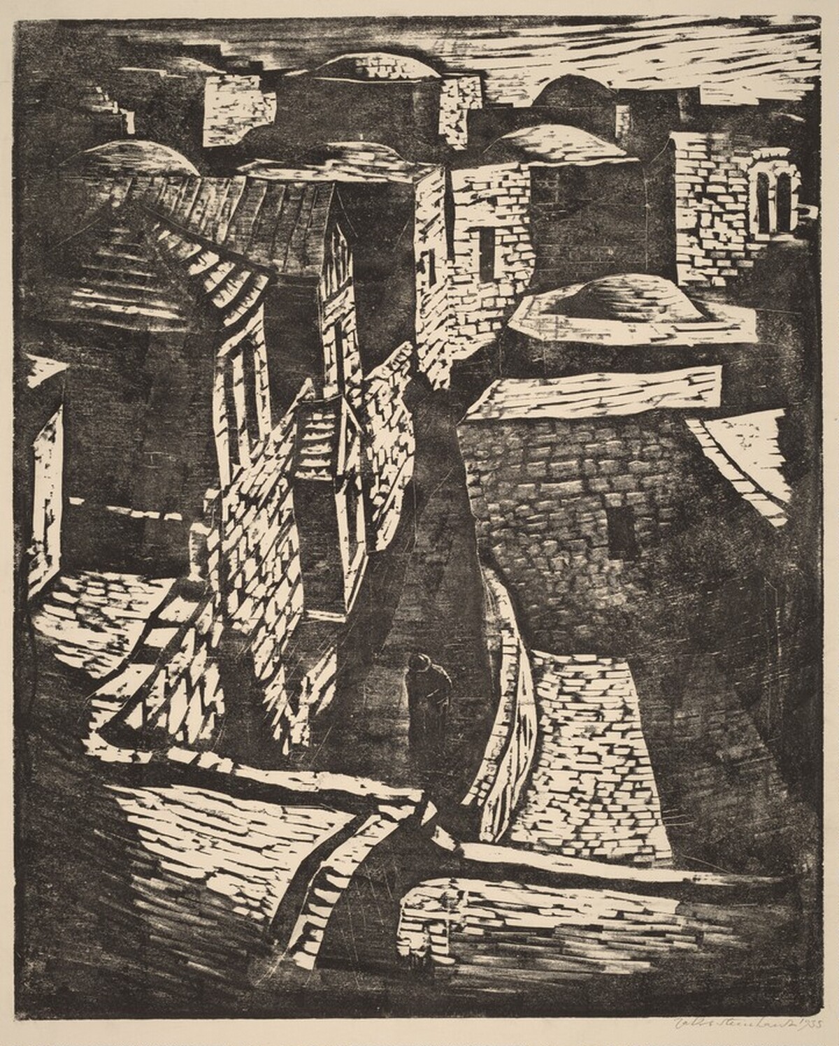 Street in Old Part of Jerusalem by Jakob Steinhardt