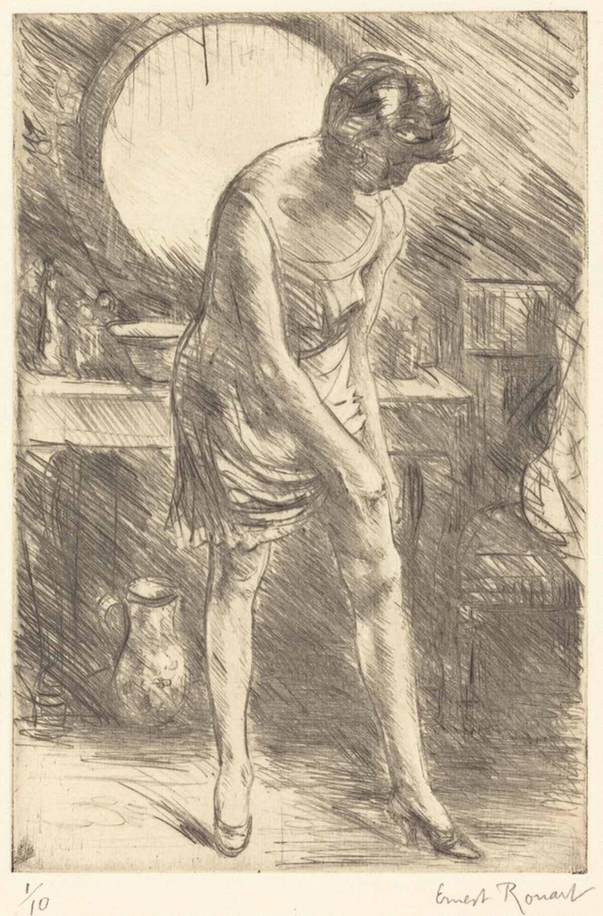 Woman at Her Toilette by Ernest Rouart