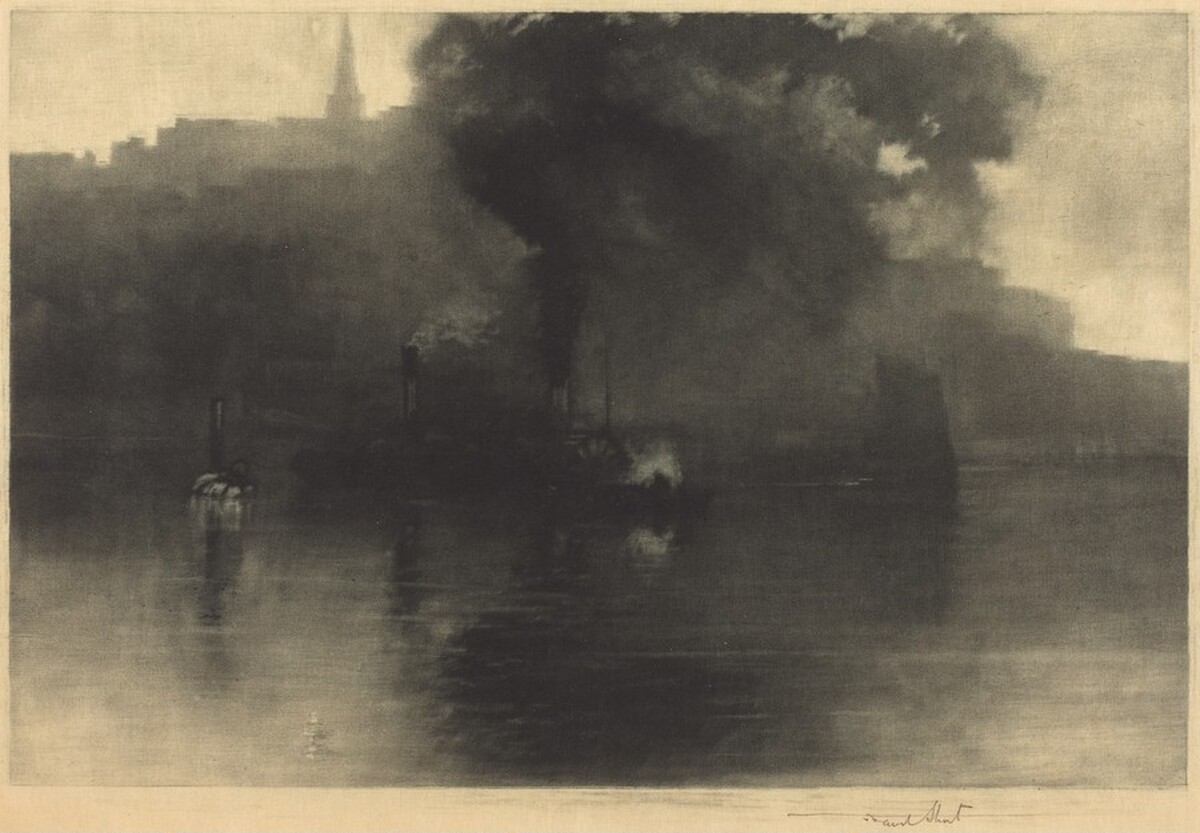 Per Horse-Power Per Hour, Whitby Harbour by Frank Short