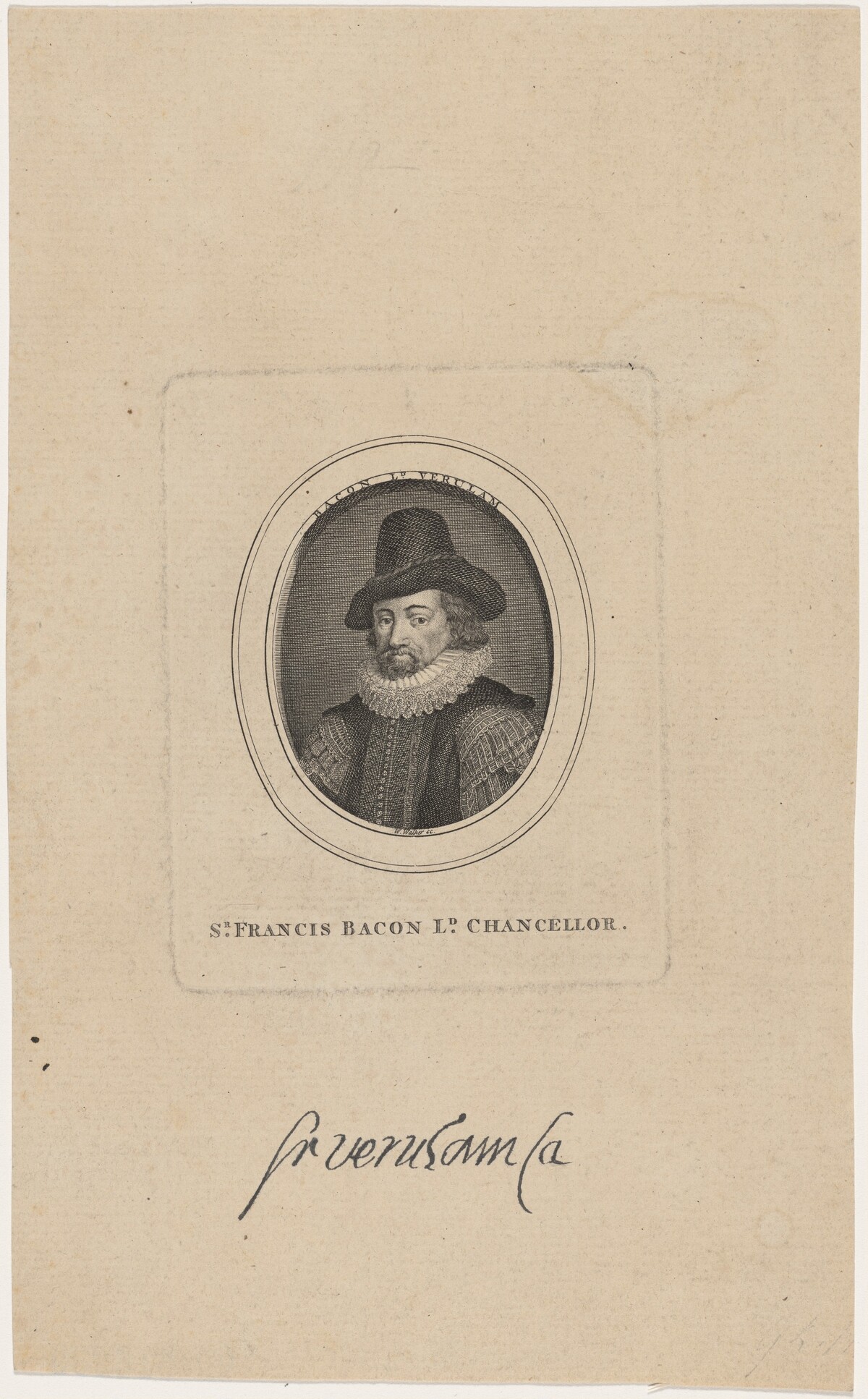 Sir Francis Bacon, Lord Chancellor by William Walker